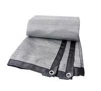 Premium Breathable Shade Netting 75% Sun Block for Greenhouses & Plants - Includes Grommets & Rope, Grey Color, 4x10m (13x32.8ft) - Heat Protection Cover