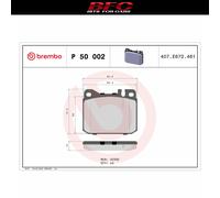 Brembo Brake Pad Set P50002 Front/Rear – Fits Mercedes W123 /8 S-Class SL
