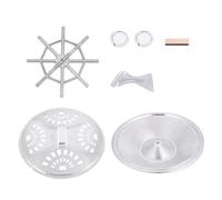 Premium Bridge Tailpiece Accessories Set for Resonator Guitar - Complete Replacement Parts Including Bridge, Tailpiece, Resonator Cover, Cone Plate, Soundhole Screen & Saddle for