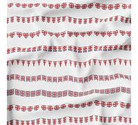 Premium Britain Jubilee Quilting Cotton Fabric Sold Per Metre Platinum Queen's UK England Flag Union Jack London Bridge Hearts Cups Crowns London Celebration Events Royal Projects (Bunting)
