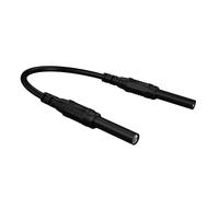 Premium Bronze DAD Wire 4MM Double Female Conclusions 60V Direct Current Rating Secure Welded Associations Laboratory Electrical Probes Double Head Clients