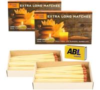Premium Bryant and May Extra Long Safety Matches (Pack of 2) + ABL Supplies Matchbox