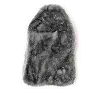 Premium BS Natural Hot Water Bottle with Luxury Soft Fur Cosy Cover - 2 Litre (Sliver)