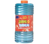 Premium Bubble Solution - 1.8 Litre of Bubble Mixture with Wand for Bubble Machines - Giant Garden Games Essential for Kids - Outdoor Games Bubbles for Kids - Blue