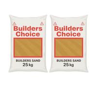Premium Builders Building Sand 25kg - Suitable For Brick Laying Paving Flagging Pointing Landscaping Sub Base Prep Construction Lawn Maintenance Drainage Projects - 2 Packs 50kg in Total