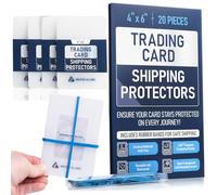 Premium Bundle Trading Card Shipping Protector with Rubber Bands | Graded Cards Protectors, Sports Trading Card Shipping Supplies Packaging, TCG Baseball Cards Shippings Shield.