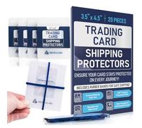 Premium Bundle Trading Card Shipping Protector with Rubber Bands | Graded Cards Protectors, Sports Trading Card Shipping Supplies Packaging, TCG Baseball Cards Shippings Shield.