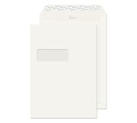 Blake Premium Business C4 324 x 229 mm 120 gsm Peel and Seal Window Pocket Envelopes (71892) Oyster Wove - Pack of 250
