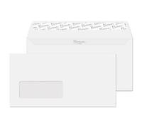 PREMIUM Business DL Envelopes White 220 (W) x 110 (H) mm Window 120 gsm Pack of 50