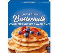Premium Buttermilk Pancake and Waffle Mix - Light & Fluffy Complete Breakfast Batter, Just Add Water, No Artificial Flavors or Colors, Family Size Yields Up to 45 Pancakes, 32 oz (2 lbs) Box
