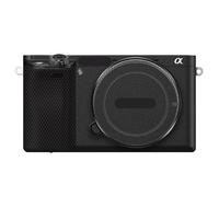Premium Camera Vinyl Wrap Sticker Protective Film Skin Body Protector Coat Photography Accessories for Sony A6100 Alpha 6100(Leather Black)