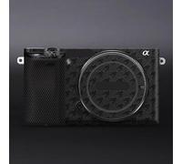 Premium Camera Vinyl Wrap Sticker Protective Film Skin Body Protector Coat Photography Accessories for Sony A6100 Alpha 6100(Plover Black)