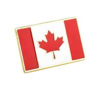 Premium Canada Flag Brooch with Geometric Designs Minimalist Geometric Pin Perfect for Shirts Jackets and Backpacks Canadian Conceit Accessory