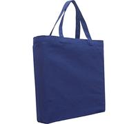 Premium Canvas Tote Bag by Threadart | Single Pack| Reusable Heavy Duty 100% Cotton | Holds up to 40lbs | Eco Friendly | Large Size 14.5x17x3" - Navy