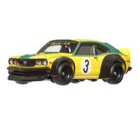 Premium Car Culture Collectible Toy Car, 1:64 Scale Die-Cast Mazda RX3, Japan Historics 4 Vehicle with Real Riders Tires
