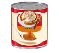 Premium Caramel Dessert Filling, Concentrated Milk with Sugar, Vegetarian-Suitable, 397g Tin, Perfect for Baking and Toppings