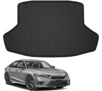 Premium Cargo Liner for Honda Civic LX Sport EX Sedan 2022-2023 - 100% Protection - Custom Fit Car Trunk Mat - All-Season Black Cargo Mat - 3D Shaped Laser Measured Trunk Liners for Honda Civic