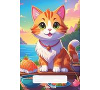 Premium Cat Journal 6x9 Lined: 108 Numbered Pages with Summary Section, Glossy Cover Notebook for Writing & Planning