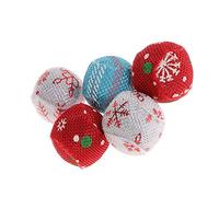 Premium Cat Toy Christmas Ball Catnip Pet Kitten Teaser Interactive Funny Supply 5 Convenient Professional