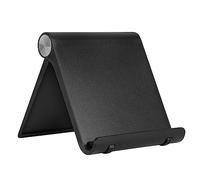 PREMIUM cell phone holder, foldable adjustable mobile phone stand for table, desk, convenient cell phone holder, tablet stand, compatible with iPhone, iPad, Samsung, Xiaomi, Huawei, & many more