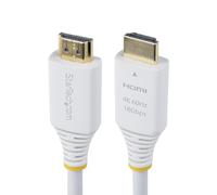 StarTech.com 6ft (1.8m) Premium Certified High Speed HDMI Cable, 4K 60Hz/1440p 144Hz, 18Gbps, UHD HDMI 2.0 Cord, TPE Jacket, White