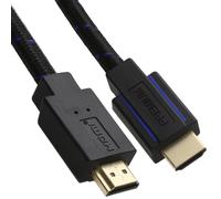 Premium CERTIFIED UHD 8K 60Hz 4K 120Hz HDR HDMI 2.1 Braided Cable Black 1.8m 6ft