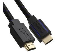 Premium CERTIFIED UHD 8K 60Hz / 4K 120Hz HDR HDMI 2.1 Braided Cable Black Lead 1.8m
