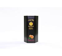 Premium Ceylon black Tea - Triangular Tea Bag - hexagonal caddy - Pesticide free -Caffeine-Free - Made of the finest tea leaves from Sri lanka and japan natural ingredients (PEACH)