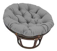 Premium Chair Cush Thick Round Cush Cover for Swing Basket Chair 110x110cm table Indoor Balcony Seating Gray Design Perfect for Relaxat.