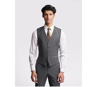 Premium Charcoal Panama Slim Waistcoat Ted Baker Grey 40R