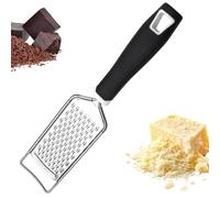 Premium Cheese Grater & Lemon Zester, Stainless Steel Handheld Fine Grater for Parmesan, Garlic, Ginger and Chocolate, Non-Slip Handle Kitchen Tool