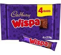 premium Chocolate 4 Bar Range - Premium Chocolate Gift For Any Occasion (Cadbury Wispa Chocolate Bar 4 x 27.9g)