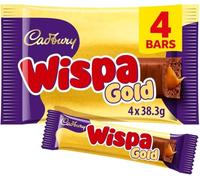 premium Chocolate 4 Bar Range - Premium Chocolate Gift For Any Occasion (Cadbury Wispa Gold Chocolate Bar 4 x 38.3g)