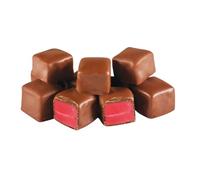 Premium Chocolate Flavoured Turkish Delight Soft Chewy Bite-Size Pieces Rich Cocoa Coated Sweets Traditional Confectionery Treat Party Sharing Bulk Pack Indulgent Dessert Candy Snack (500g)