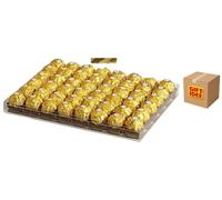 Premium Chocolate Hazelnut Pralines Collection, Fine Hazelnut Milk Chocolates, Gift Box 48 Count, Large Chocolate Box For Celebrations Birthdays, Fathers Day, Christmas, Anniversary, Thank you Gifts.
