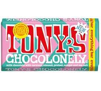 Premium Chocolonely 180g Chocolate Bar - Fairtrade Belgian Chocolate, Ethical Cocoa, Gourmet Candy, Gift Treat (Tony Chocolonely Everything Bar 180g)