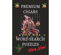 Premium Cigars 'Santa' Puzzle Book: Santa edition! word searches with Easy-to-Read print about, Premium Cigars, Cuban Cigars, New World Cigars | handy ... ... Suitable for all adults, great for Xmas
