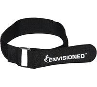 Premium Cinch Straps with Stainless Steel Metal Buckle, Reusable Durable Hook and Loop, Multipurpose Securing Straps - 6 Pack - 1.5" x 30" (3.75cm x 75cm)