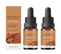 Premium Cinnamon Essential Oil - Warm Cinnamon Aroma, uplifts Mood, relieves Stress, Long-Lasting Fragrance, Creates a Cozy Home Atmosphere, the First Choice for Aromatherapy and Relaxation.