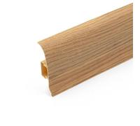 Premium Classic Skirting Board PVC Plastic Baseboard (2.2m) - Classic Oak