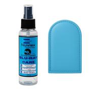 Premium Cleaner for Blu-Ray Discs - Microfiber Cloth Glove and Cleaning Solutiion Set - Safe and Gentle Anti-Static Formula Removes Dust, Smudges and Fingerprints