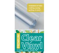 Premium Clear Vinyl Roll 16" x 11/2 Yard Roll : 12 Gauge, Durable & Flexible