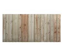 Premium Closeboard Fence Panel - Heavy Duty Vertical Feather Edge Fence Panels (Height 2ft (61.5cm) with Capping - Natural (Light Green))