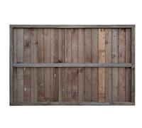 Premium Closeboard Fence Panel - Heavy Duty Vertical Feather Edge Fence Panels (Height 4ft (121.5cm) with Capping - Brown)