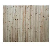 Premium Closeboard Fence Panel - Heavy Duty Vertical Feather Edge Fence Panels (Height 5ft (151.5cm) with Capping - Natural (Light Green))