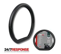 Lampa Club Sport Steering Wheel Cover - Made to Measure, Faux Leather, Plush - Black - Compatible with Scania G/P/R/S Series 7 (11/2016>)