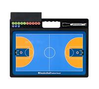 Premium Coaches Clipboard, Double-Sided Coaching Board, with Whiteboard Marker and Magnetic Chess Pieces, Double-Sided Available, for Basketball, Football, Volleyball, Handball(Basketball)