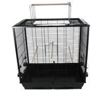 Little Friends Waldorf Bird Cage with Opening Top, 78 x 48 x 81.5 cm, Black