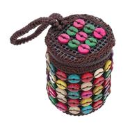 Premium Coconut Shell Beaded Bag with Creative Zipper Design | Handmade Weaving Style, Coconut Shell, Smooth Lathe Work, Fashionable Lovely Creative Look