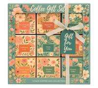 Premium Coffee Gift Set - 9 Pack Flavoured Coffeee Mix Collection | 5 Latte Flavours & 4 Coffeee Flavours | Luxury Coffee Gifts for All Occasions, Christmas Gifts for Men Women